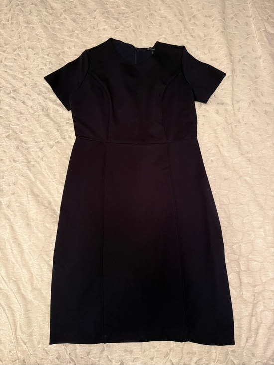 Brooks Brothers Dresses & Skirts - Like New, Brooks Brothers Black Short-Sleeve Midi Sheath Dress